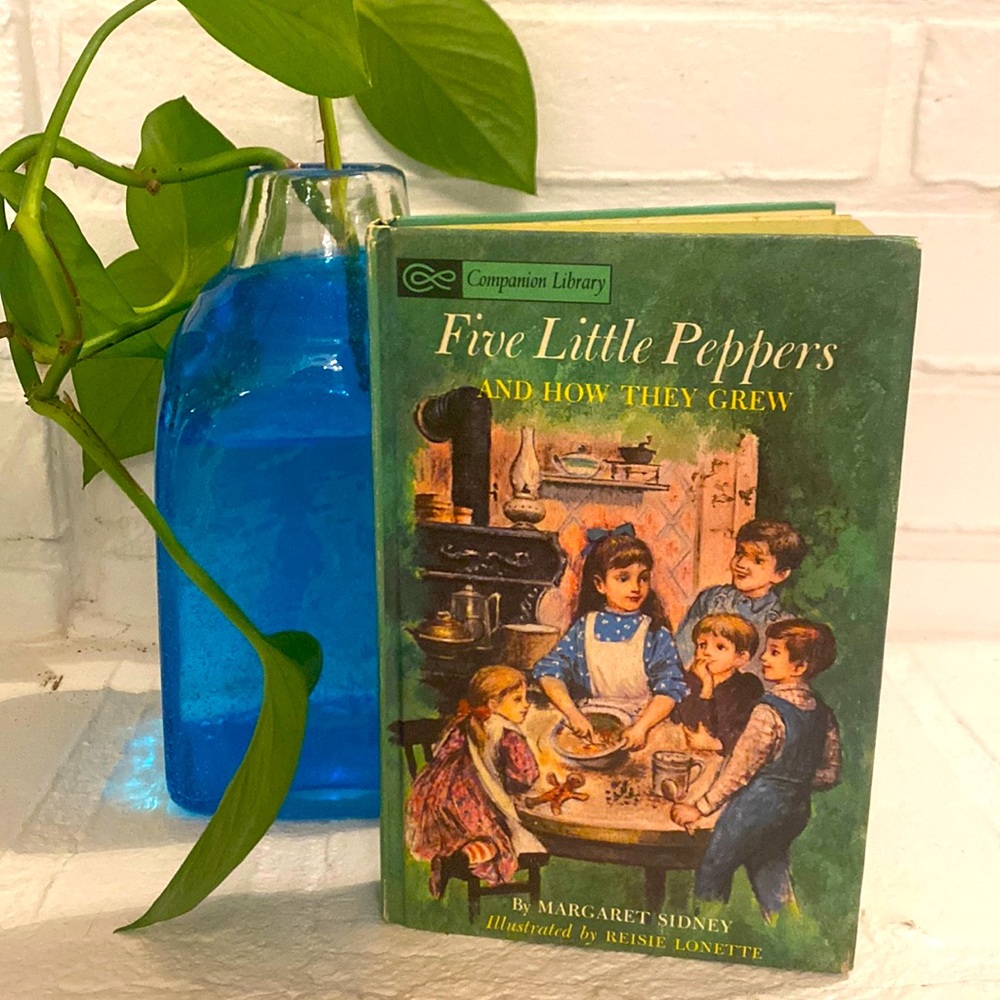 Vintage 1963 FIVE LITTLE PEPPERS AND HOW THEY GREW Book, Companion Library